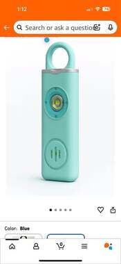 Rechargeable Personals Alarm with 2 LED Lights and 130dB Alerts for Outdoor Acti